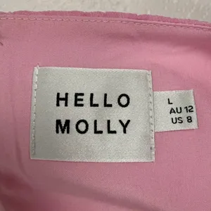 Hello Molly Wondering Heights Mini Dress Long Sleeves Pink Tie Back Size 8 thumbnail 5
