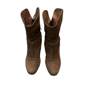 Clarks Artisan Boots Women 7M Brown Excellent Leather Lace Up Corset‎ Block Heel thumbnail 3