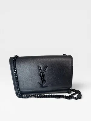 YSL Saint Laurent AUTHENTIC Black Leather Monogram Chain Crossbody Bag WITH COA thumbnail 4