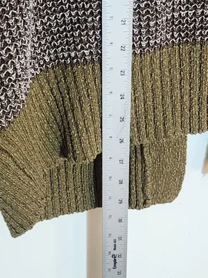 Urban Outfitters Green Chunky Knit Open Cardigan Sweater Size Small thumbnail 7