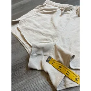 H&M Pull On Shorts Drawstring Elastic Waistband Medium Oatmeal Beige thumbnail 9