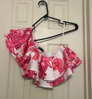 Pink Floral Set Shein Skirt thumbnail 2