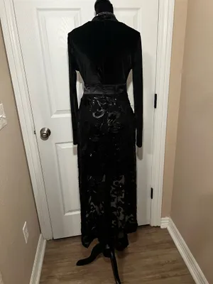 Venus Sexy black evening wedding guest dress thumbnail 3