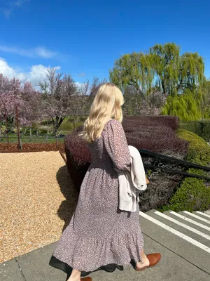 Floral long sleeve dress thumbnail 2