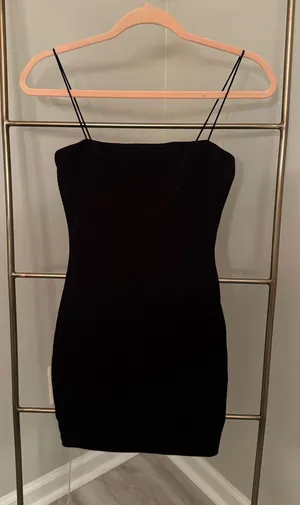 Black Bodycon Mini Dress thumbnail 1