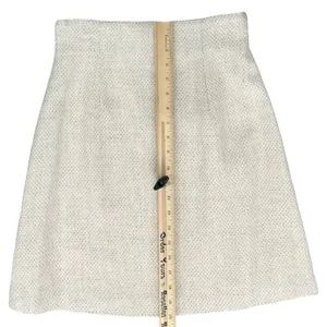Bosch White Beige Cream Gold Button Luxury Regal Tweed Skirt Suit size 6 / L thumbnail 4
