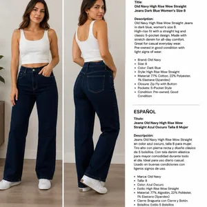 Old-navy Women's Navy and Blue Jeans thumbnail 2