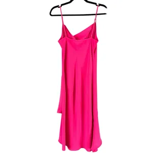 Amanda Uprichard Hot Pink Rafaela Dress Size Medium Cowl Neck Sleeveless USA thumbnail 2