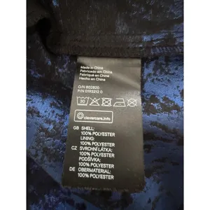 NWT H&M Strapless Dress Blue Black Celestial Wedding Guest Formal Bubble Pockets thumbnail 3