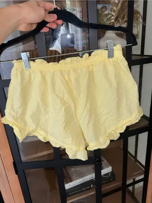 Colsie pajamas shorts boxers ruffle hem swiss dot cotton butter frilly thumbnail 6
