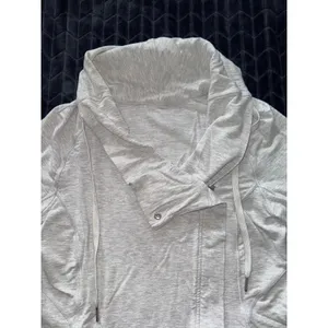 Lululemon Womens Coast‎ Easy Wrap Jacket Gray Heather Full Zip Size 6 thumbnail 6
