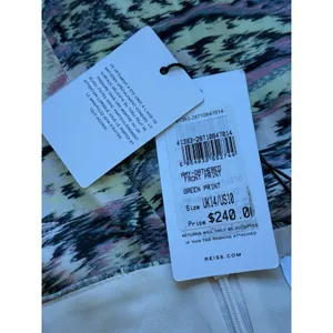 Reiss NWT Amy Skirt Size UK 14 / US 10‎ Multicolor Paisley Pleated Mini Pencil thumbnail 5