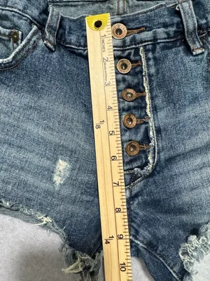 Free People Button Fly Jean Shorts, Size W 27 thumbnail 4