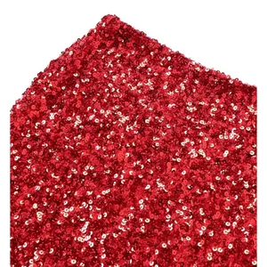 NWOT Red Sequin‎ Bodycon Mini Skirt Elastic Waist Stretch - Medium thumbnail 5