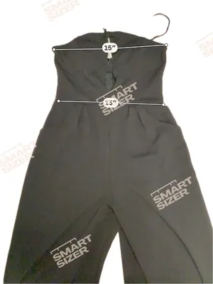 Elegant Sundae Women’s Romper Strap Black Casual Wide Leg Pockets Medium thumbnail 3