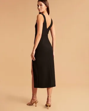 Abercrombie Black MIDI Dress thumbnail 5
