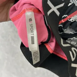 VSX Sport Victoria's Secret Sports Bra Black Size Medium Zebra Racer back thumbnail 4