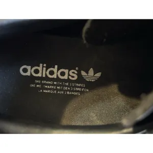 Adidas Gazelle Black Silver Metallic Women's Size‎ 6.5 Lace Up Tennis Shoe Logo thumbnail 5