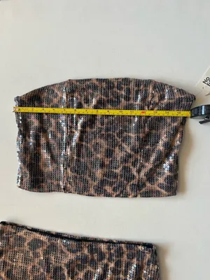 No Boundaries Snake Print Sequin Skirt Set thumbnail 7