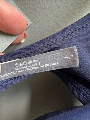Aerie NWT Scoop Navy Bralette Swimsuit Bikini Top Size Large thumbnail 4