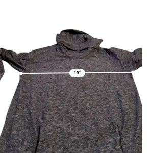 Lululemon Cowl Neck Pullover Women's Size 8 Gray Make A Move Along Stretch Gym‎ thumbnail 5