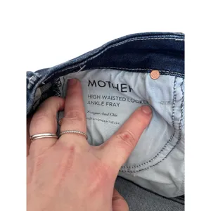 MOTHER‎ High Waist Looker Ankle Fray Tongue & Chic Sz 25 Skinny thumbnail 5