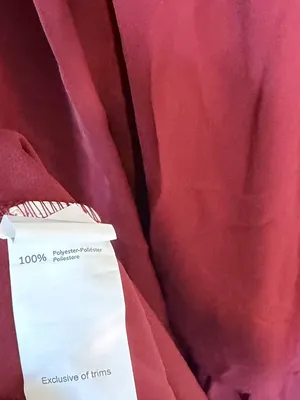 NWT Cupshe Burgundy Crimson V-Neck Lace Bodice Sleeveless Maxi Dress - Medium thumbnail 4