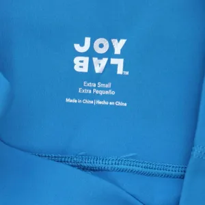 NWT Joylab Women's High-Rise Cross Front Bike Shorts 7" 84858298 XS Teal Blue thumbnail 5
