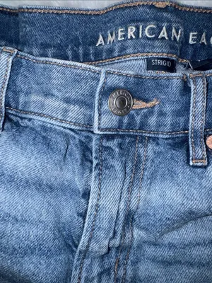 American Eagle Outfitters Light Blue Rolled Hem Denim Shorts thumbnail 4