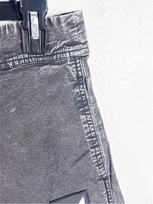 PLAYBOY BY PACSUN Black High Rise Tie Closure Detail Lightweight Shorts Small thumbnail 6