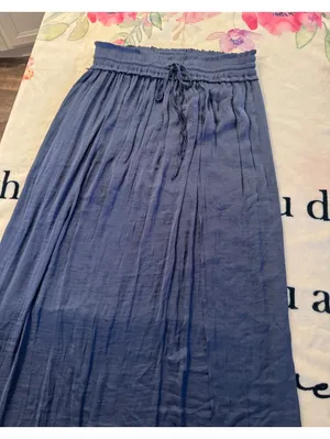 Hem & Thread Stasia blue maxi skirt, size M thumbnail 2