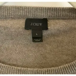J.Crew Mens Cotton Cashmere Striped Crewneck Sweater Grey Navy Blue Large thumbnail 3