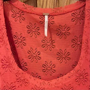 Free People Daisy Lace Godet‎ Fit & Flare Mini Dress Orange Persimmon Size Large thumbnail 14