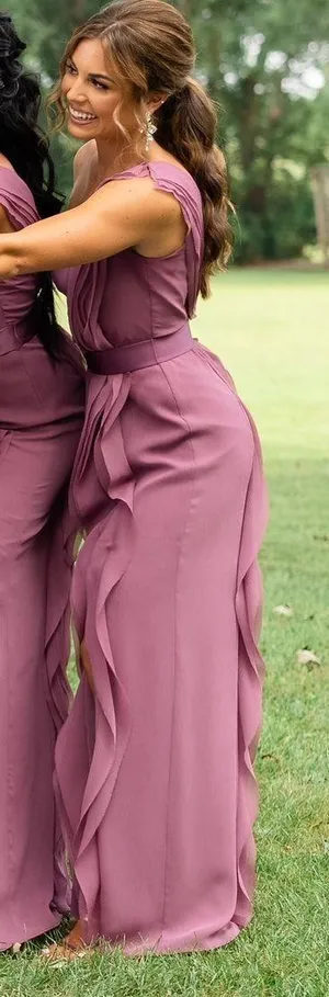 Vera Wang Plumb Dress thumbnail 2