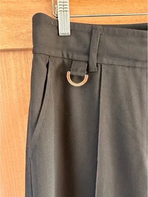 Zimmermann Wool Blend Woven Wide-Leg Pants Trousers in Black Women’s sz 4 Large thumbnail 5