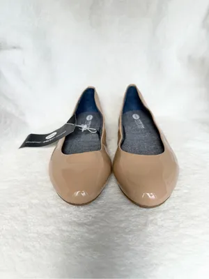 Dr. Scholl's Beige Patent Ballet Flats Size 9.5 thumbnail 3