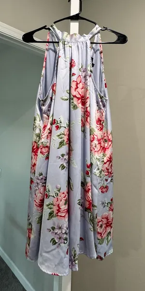 Lulus Floral high neck dress thumbnail 1