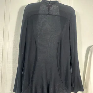 Catch My Black Cardigan Sweater Size XL EUC thumbnail 4