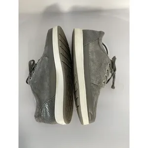 Donald J Pliner Miranda Platform Sneaker Size 9 Gray Suede Leather Lace Up Shoe thumbnail 9