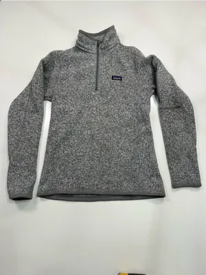 Patagonia Heather Gray 1/4-Zip Pullover Size XS thumbnail 2