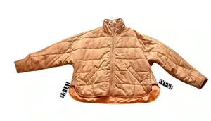 Emory park Quilted bomber jacket cozy & soft relaxed fit Sz S oversized look thumbnail 4