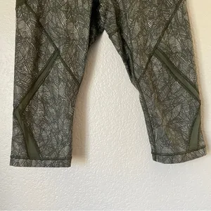 LULULEMON Cool To Street Crop Olive Green Palm thumbnail 5