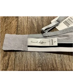 French Affair Bra, Small, Gray, Adjustable Straps, NEW thumbnail 4
