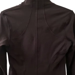 Lululemon Forme Black Jacket Size 4 Brushed Luon Material Full Zip Mid Hip thumbnail 4
