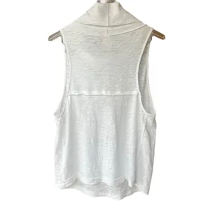 We The Free Summer‎ Thing White Sleeveless Turtleneck Top Sz M thumbnail 5
