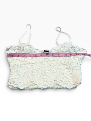 EXPRESS lace crop top thumbnail 2