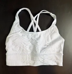 Lululemon Energy Long Line Light Blue or Lilac sports bra Size 4 thumbnail 1