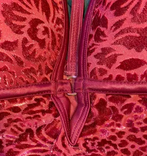 PINK - Victoria's Secret Lightly Lined Maroon Velvet Bralette thumbnail 2