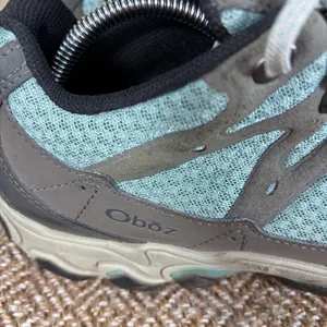 Oboz Luna Low Hiking Shoes Boots Women’s Sz 9 Blue Gray Outdoor Camping Fishing thumbnail 3