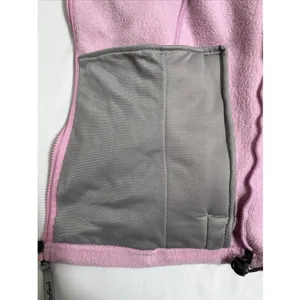 Jansport Pink Fleece Zippered Sweatshirt Jacket Women's Large Pockets thumbnail 9